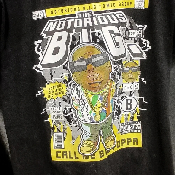 Black size large biggie smalls t-shirt - Picture 3 of 6
